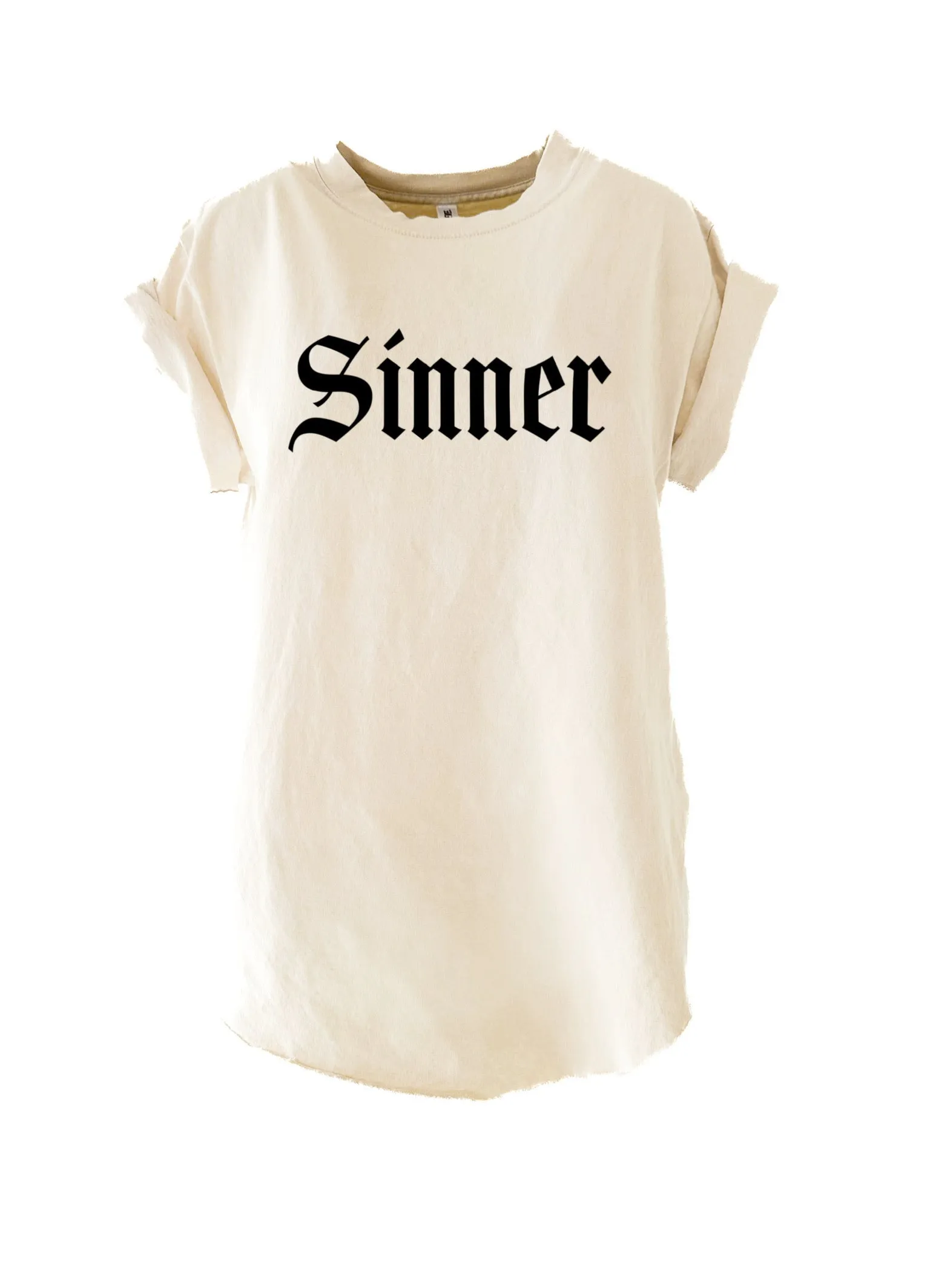 SINNER SIDE SLIT TEE