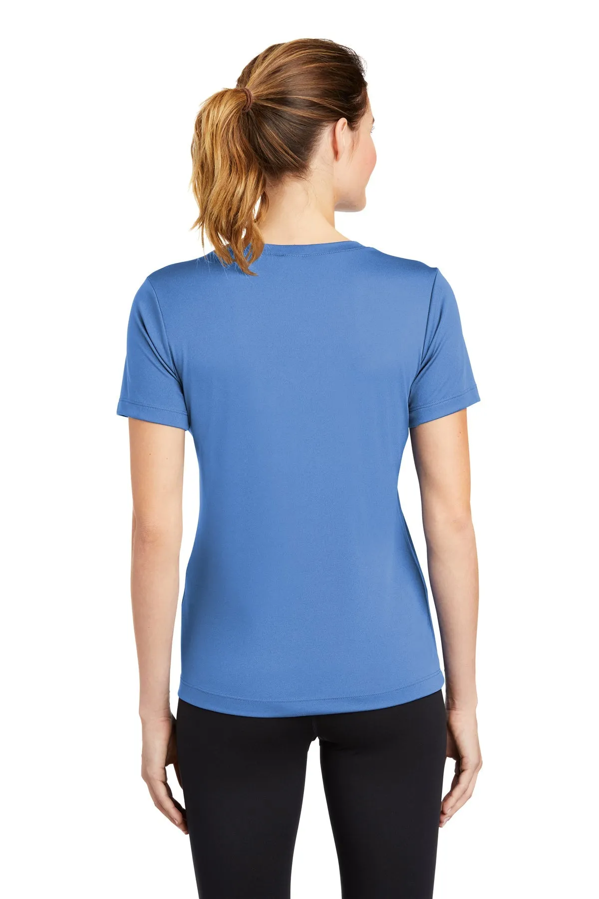 Sport-Tek Ladies PosiCharge Competitor Custom V-Neck Tee's, Carolina Blue