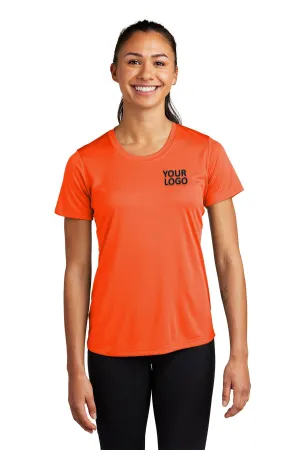 Sport-Tek Ladies PosiCharge Customized Competitor Tee's, Neon Orange