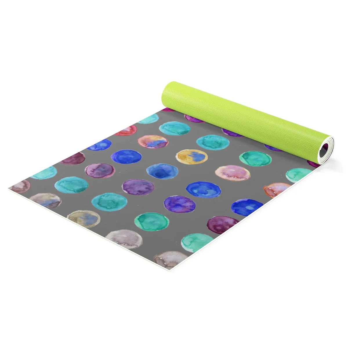 Tademaru Cute Polka Dot Colorful Yoga Mat   Yoga Bag Full 2-Piece Set - Made in USA