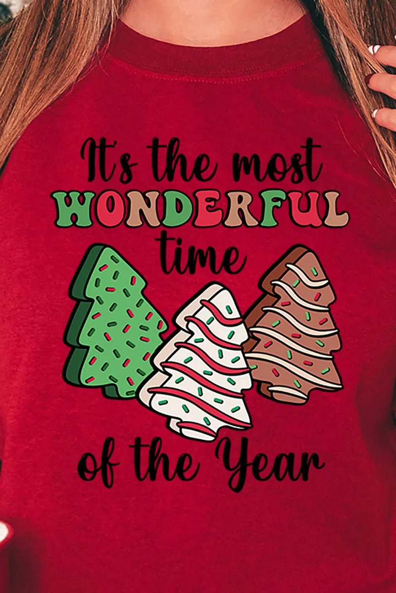 Tree Cake Wonderful Time Of The Year Heavy-weight Crew Sweatshirt