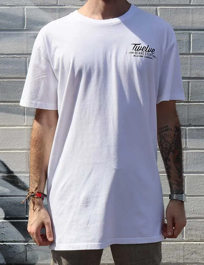 Twelve Melbs Tall Tee | White