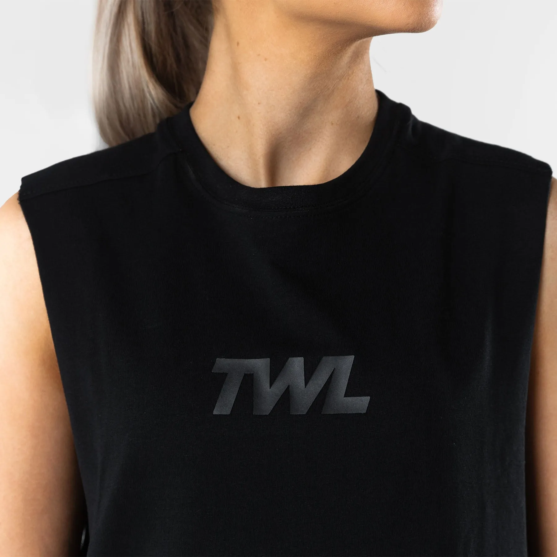 TWL - WOMEN'S SLASH CROP - TRIPLE BLACK