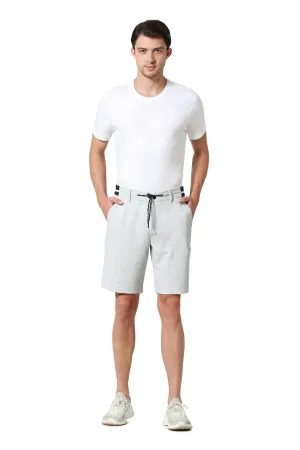 Van Heusen Men Athleisure Functional Pocket Chino Shorts - Soft Touch, Breathable_50009_Grey Melange_S