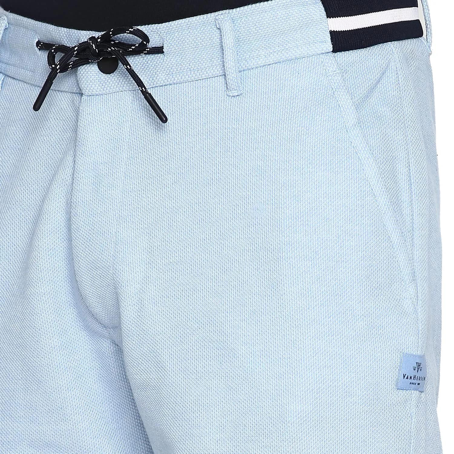 Van Heusen Men Athleisure Functional Pocket Chino Shorts - Soft Touch, Breathable_50009_Sky Blue_L