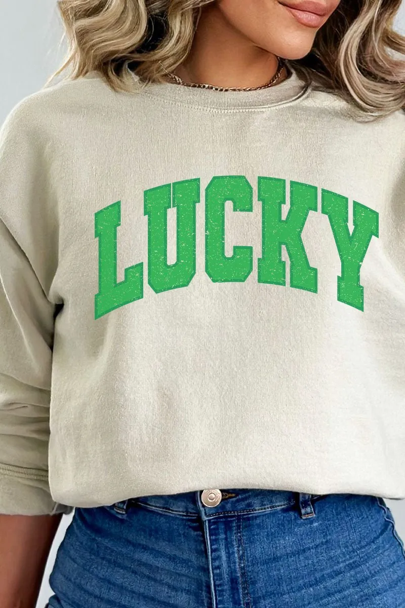 Vintage Varsity Lucky Heavy-weight Crew Sweatshirt