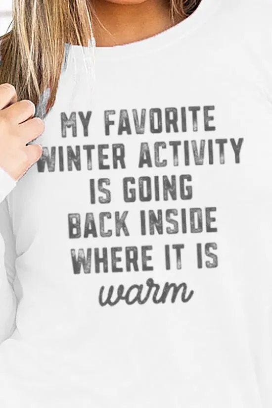 Warm Winter Activity Adult Soft-Tek Blend Long Sleeve Tee