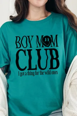 Wavy Boy Mom Club Short Sleeve Relaxed Fit T-Shirt