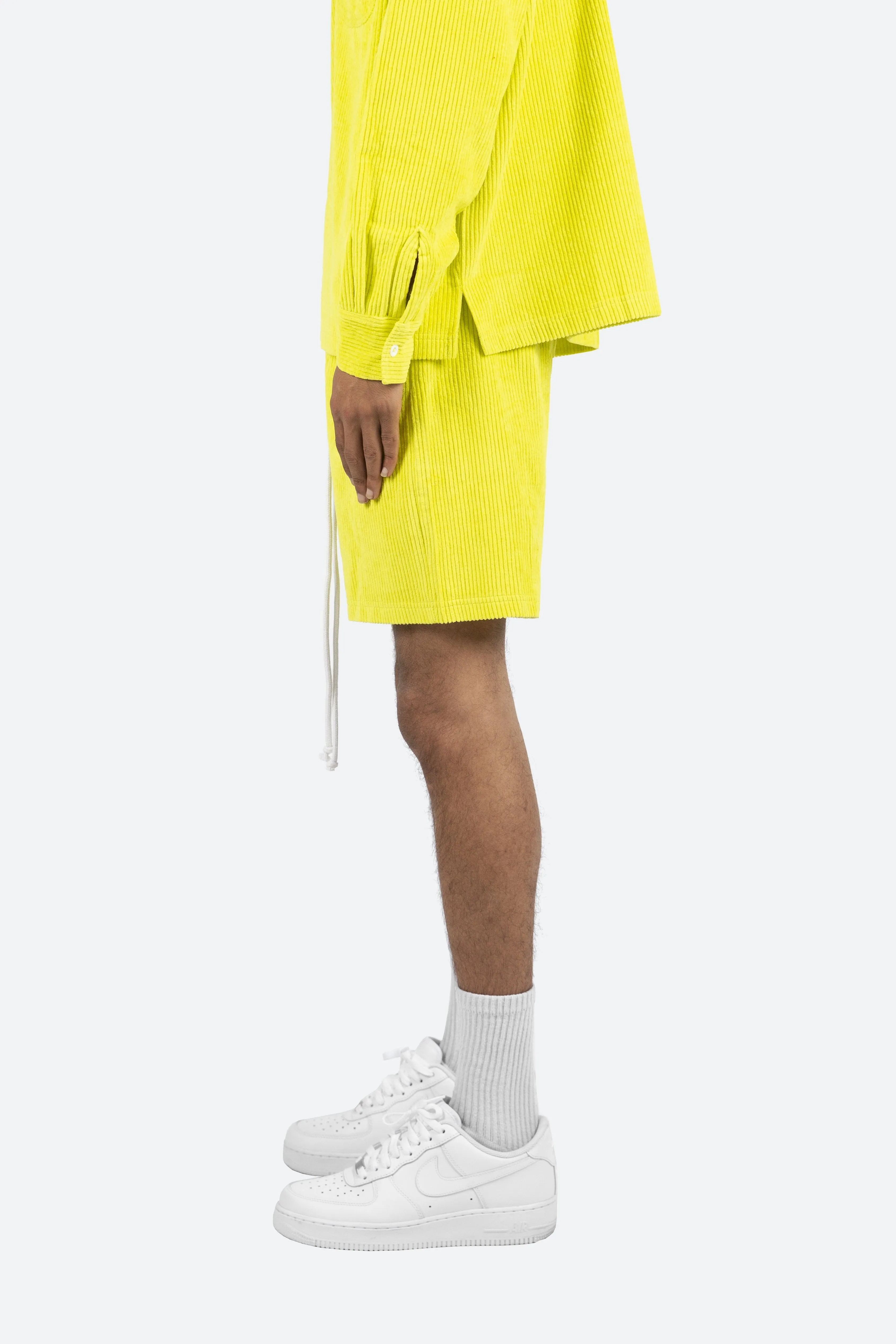 Wide Corduroy Shorts - Volt