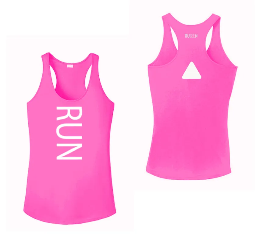 Women's Reflective Tank Top - RUN