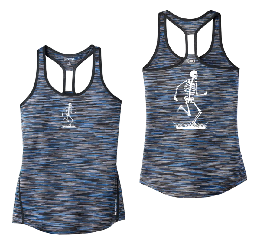 Women's Reflective Tank Top - Skeleton