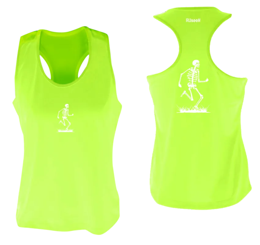 Women's Reflective Tank Top - Skeleton