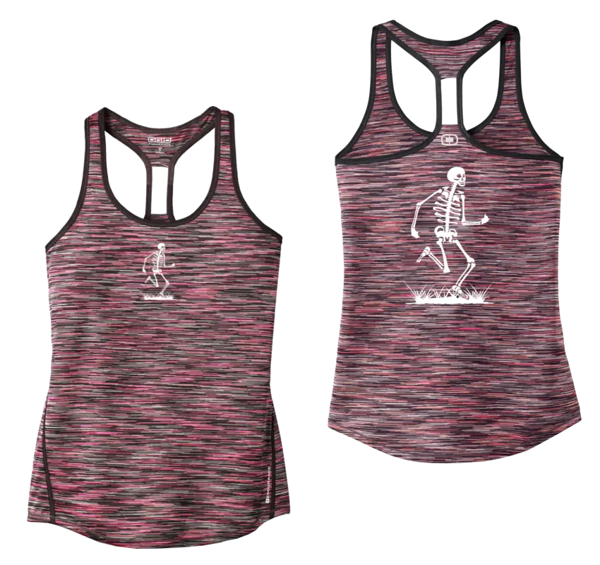 Women's Reflective Tank Top - Skeleton