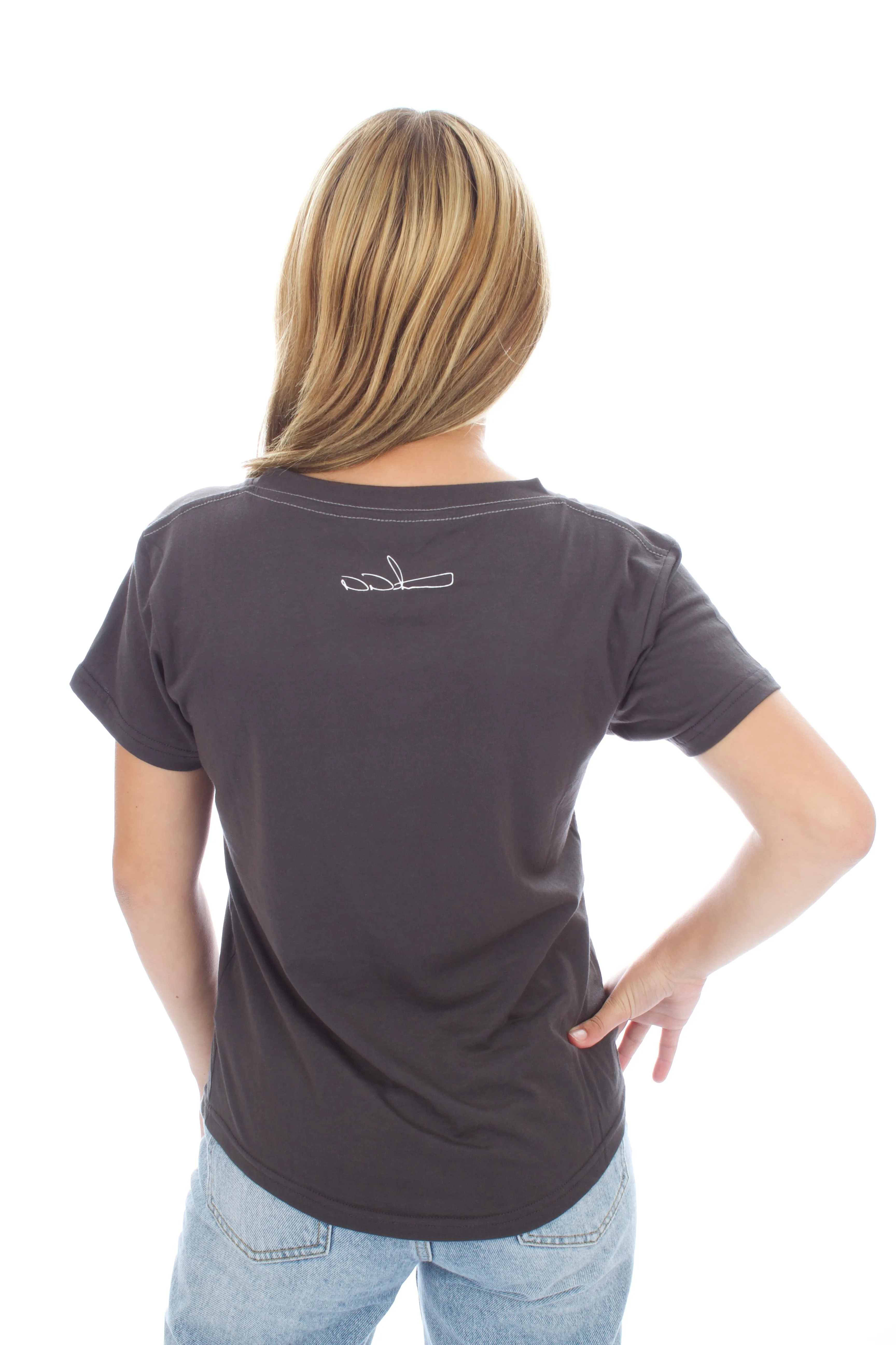 Women's V-Neck - Dew Drop - Washed Black