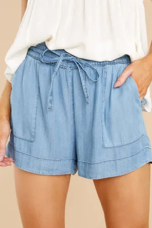 You're Cute Medium Chambray Shorts